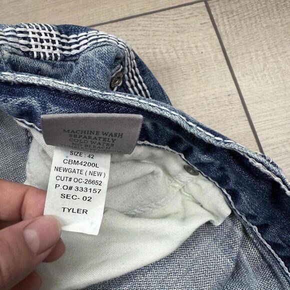 BKE Tyler Men’s Jeans Size 40x33 Newgate Relaxed Fit Bootcut Denim Lined Wash - Picture 6 of 10